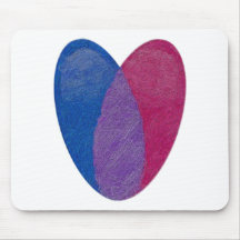 Bisexual Heart Mousepad