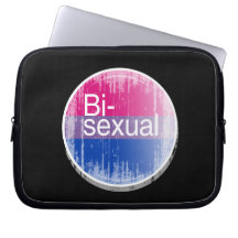 Bisexual Label distressed.png Laptop Computer Sleeve