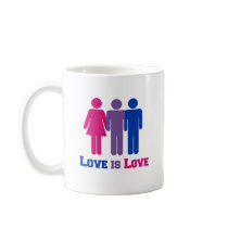 Bisexual Love is Love - Coffee Mugs