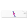 Bisexual moon symbol bumper stickers