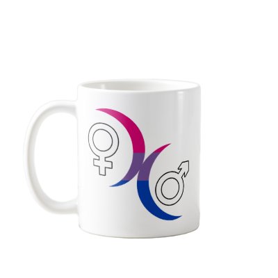 Bisexual Moon Symbol Coffee Mug by WildeWear