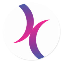 Bisexual moon symbol stickers