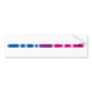 Bisexual Morse Code Bar Bumper Sticker
