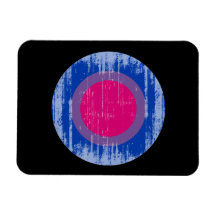 Bisexual Pride Circle distressed.png Magnets
