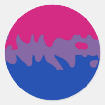 Bisexual Pride Flag Splash Sticker