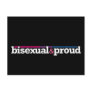 Bisexual&proud Black Postcard