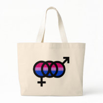 Bisexual Symbol Canvas Bag