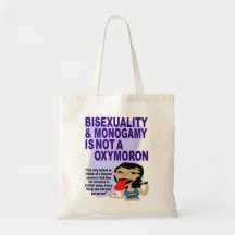 Bisexuality & Monogamy Tote Bags