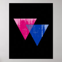Bisexuality Symbol distressed.png Poster