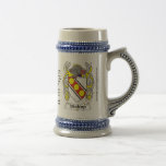 Bishop Family Coat of Arms Stein mugs