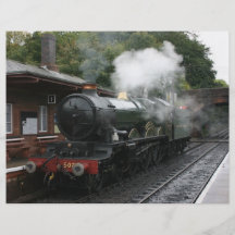 Bishops Lydeard station, West Somerset Railway, UK Flyer Design