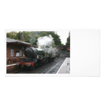 Bishops Lydeard station, West Somerset Railway, UK Custom Photo Card