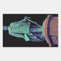 Bismarck Statue, Berlin, Black Back(bs4) Sticker