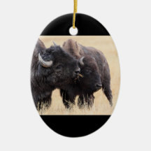 bison friendship christmas ornaments