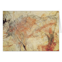 Bison, from the Caves at Altamira, c.15000 BC Card