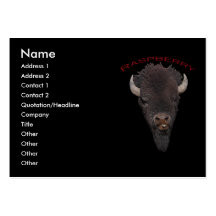Bison Raspberry Business Cards