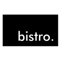 bistro. business card