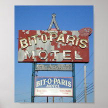 Bit O Paris Motel Print