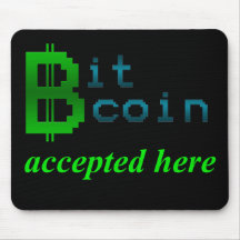 Bitcoin accepted here mouse pads