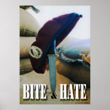 Bite & Hate Posterdruck
