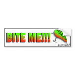 Bite Me Bass Lure bumper stickers