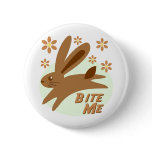 Bite Me Chocolate Bunny Pin