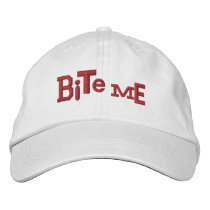 BITE ME Eclectic Halloween Embroidery Hat Embroidered Baseball Cap