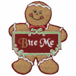Bite Me Gingerbread Embroidered Hooded Sweatshirt
