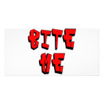 Bite Me Personalized Photo Card