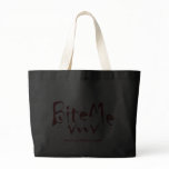 Bite Me Vampire Fangs Graphic Tote Bags