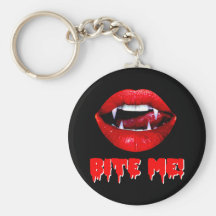 Bite Me Vampire Halloween Key Chain