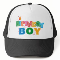 Bithday Boy Letters Hat