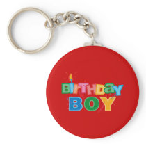 Bithday Boy Letters Keychain