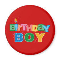 Bithday Boy Letters Magnet
