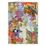 Bits & Bobs Collage 2 greeting card