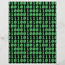 Bits pattern personalized flyer