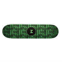Bits pattern skate deck