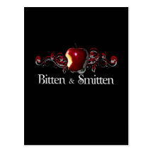 Bitten and smitten T-shirt Postcard