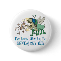 Bitten By The Genealogy Bug Button