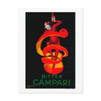 Bitter Campari Vintage PosterEurope Postcards