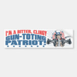 Bitter, Clingy Gun-Toting Patriot Uncle Sam Gear Bumper Stickers