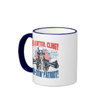 Bitter, Clingy Gun-Toting Patriot Uncle Sam Gear Coffee Mug