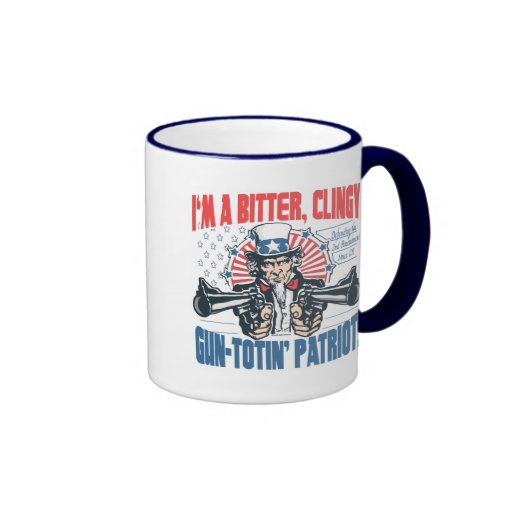 Bitter, Clingy Gun-Toting Patriot Uncle Sam Gear Coffee Mug