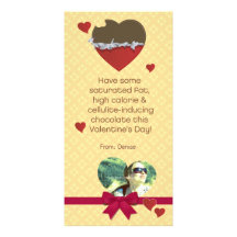 Bitter Sweet Valentine Chocolate Customizable Photo Card Template