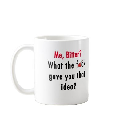 Bitter Valentine Mug by antivalentinesday