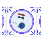 Bitterbal Dutch Snack Traditional Delft Blue Tile Post Cards