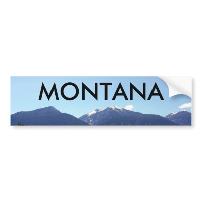 bitteroot vally mountain 09, MONTANA Bumper Sticker by firehawks