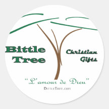 Bittle Tree Round Sticker
