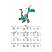 Bizosaur Going to Work Dinosaur Business Card Templates