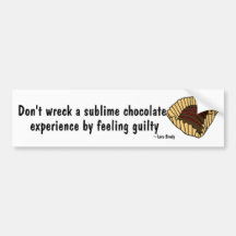BJ- Funny Chocolate Lover's Bumper Sticker